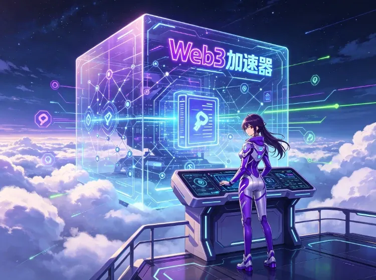 Web3加速器品牌宣传图,本页为第三方认门说明页